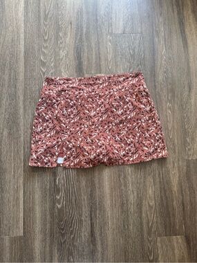 Old Navy Rust Printed Mini Skort